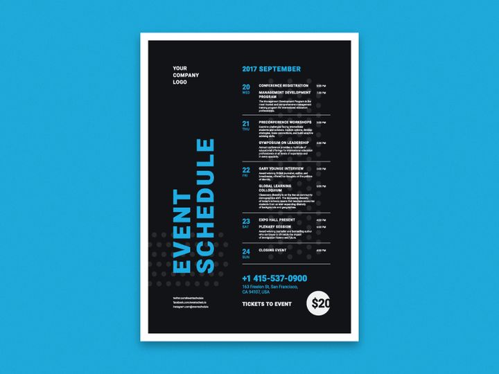 Schedule Event Poster Vol.3