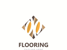Flooring Logo design, custom Layer Vector elegant business store building