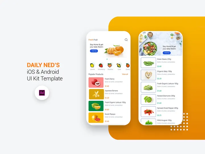 Fresh Fruit-Mobile App UI Kit