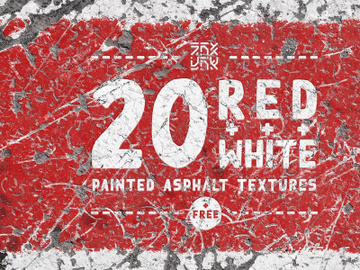 Red White Asphalt Textures preview picture
