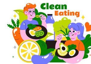 10 Clean Eating Illustration