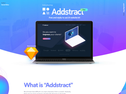 Addstract | Free UI kit