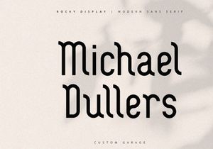 Rocky Display - Modern Sans Serif Font