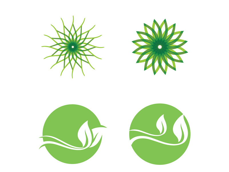 Nature leaf eco green logo icon