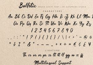 Balletic - Brush Script Font