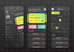 Desain UI/UX aplikasi mobile Keuangan