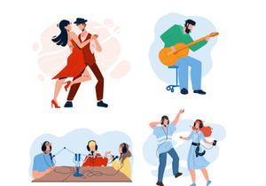 Dance music characters
