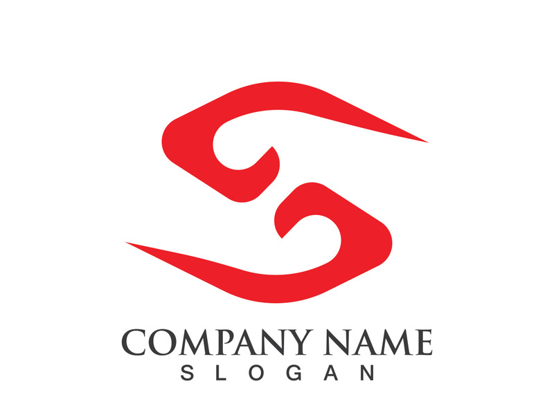 Business corporate S letter logo design vector