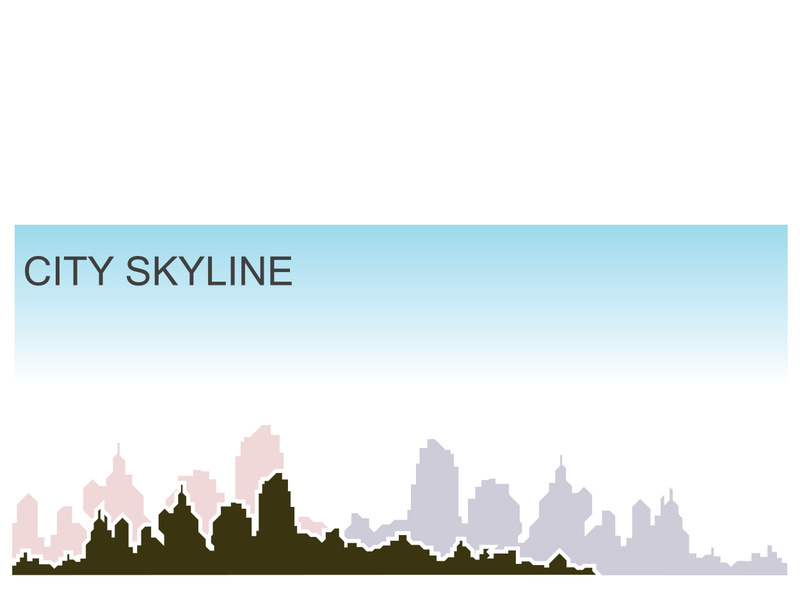 City silhouette skyline illustration design. City landscape Panorama building vector