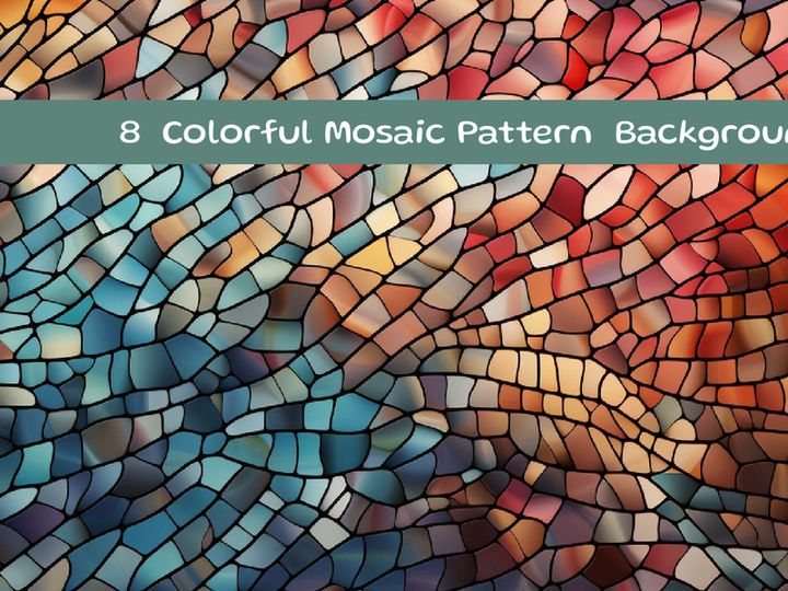Colorful mosaic pattern background