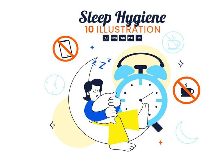 10 Sleep Hygiene Illustration