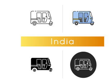 Auto rickshaw icon preview picture