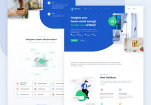 ShipShape - Smart Home Landing Page