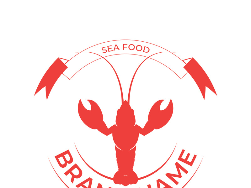 Vintage lobster logo