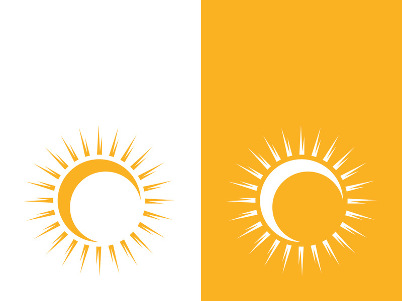 Sun vector illustration icon logo template design