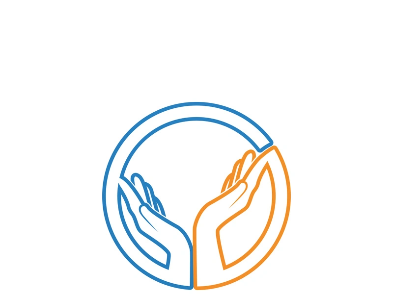 hand care logo and symbol vector
