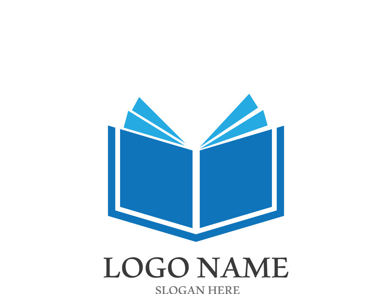 Digital book logo technology vector icon design
