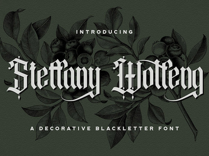 Steffany Wolfeng - Blackletter Font