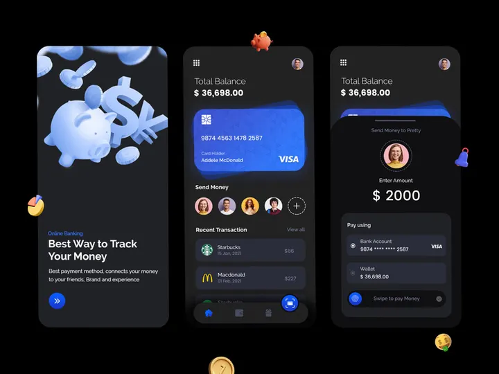 Digital Wallet App Design preview picture