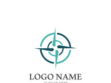 Compass logo template vector icon illustration design
