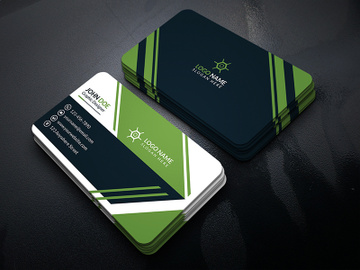 Corporate Business Card Design Template preview picture