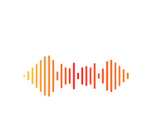 Sound waves vector illustration design template