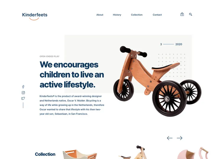 Scandinavian Style Landing Page Template