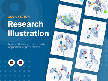 [Vol. 12] Research - Landing Page Illustration preview picture