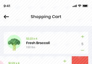 UI Kit de app de compras