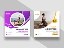 Yoga Fitness Instagram Post Banner Ver-2