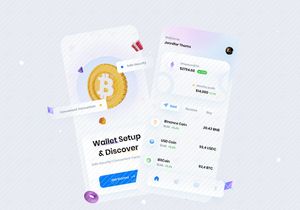 Cryptocurrency Wallet App Concept