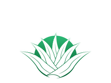 Aloe Vera logo icon design symbol beauty skin care preview picture