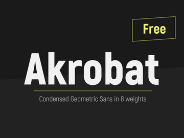 Akrobat font preview picture