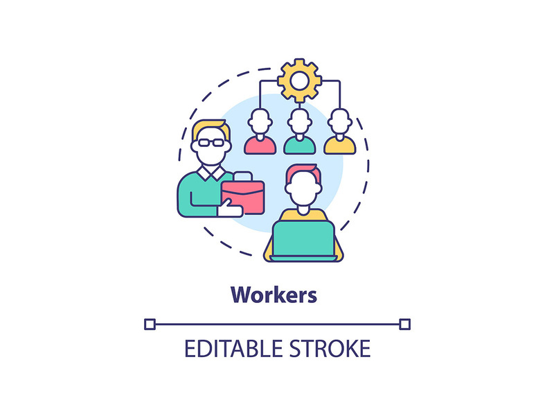 Workers concept icon