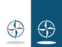 Compass logo template vector icon illustration design