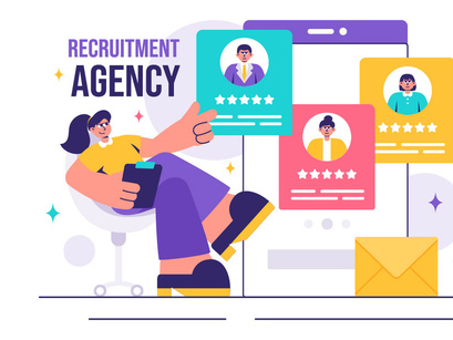 15 Recruitment Agency Illustration