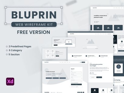 Bluprin – Free Wireframe Kit For Web