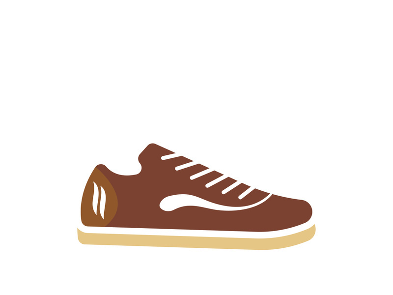 Icon shoe logo concept vector sneaker template shoes shop design