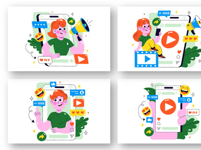 10 Short Video and Reels Illustration