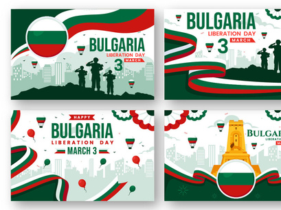 12 Bulgaria Liberation Day Illustration