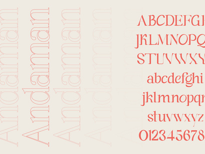 Andaman an Experimental Serif Font