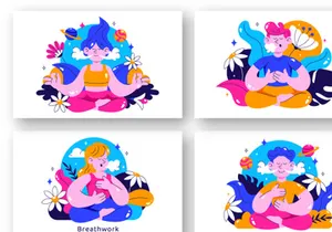10 Peaceful Breathwork Session Illustration