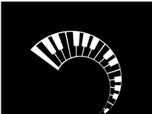 Keyboard piano vector Musical instrument illustration design template