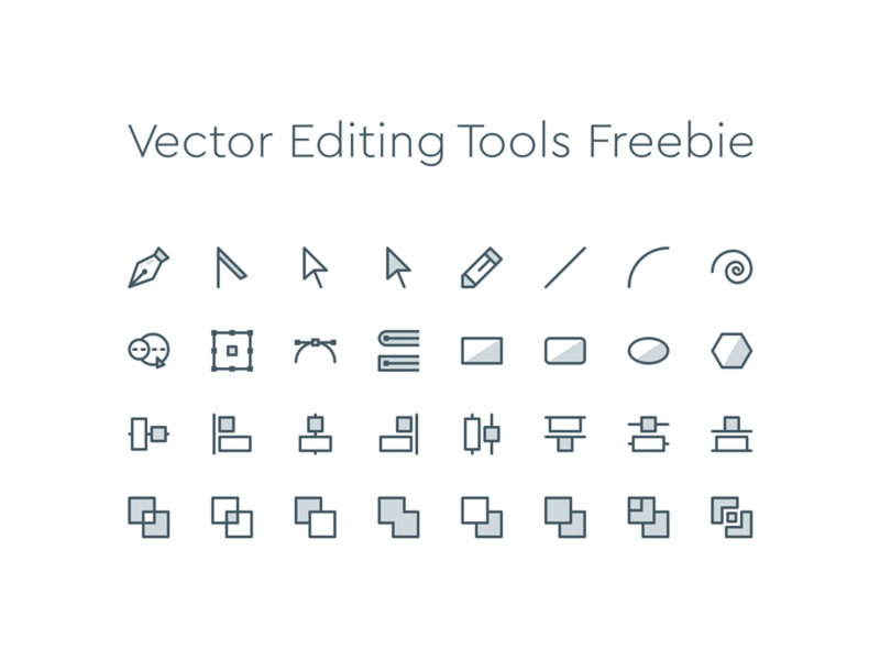 Vector Editing Tools Icons