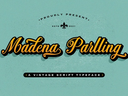 Madena Parlling - Bold Script Font