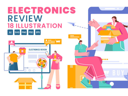 18 Electronics Review Illustration