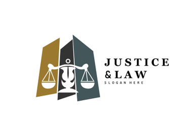 Lawyer Logo, Law Court Simple Design preview picture