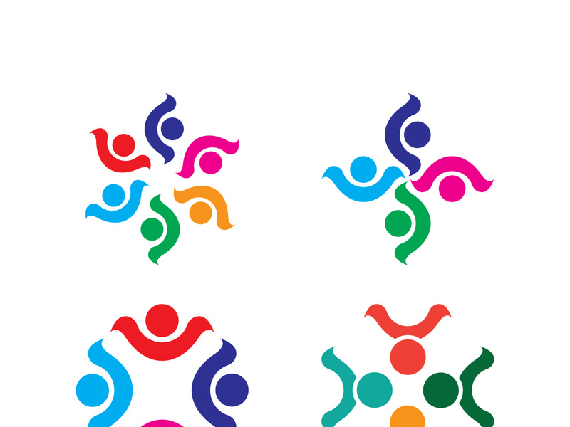 People icon work group vector illustration design