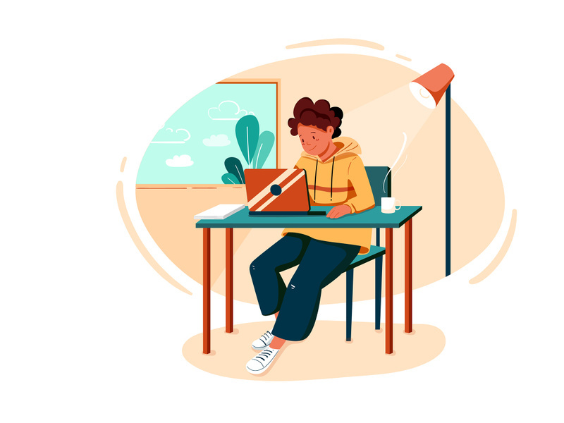 Startup Life Illustration concept