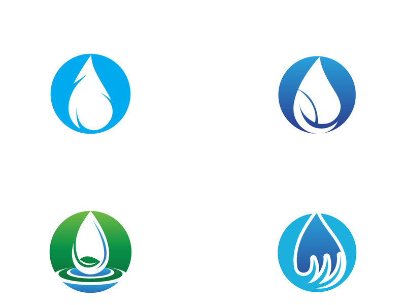 Water drop Logo Template vector